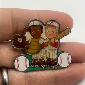 Baseball Buddies Campbell‎ vintage pin
